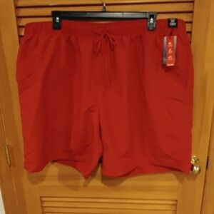 NWT Burnt Red 3XL Tall Swim Shorts